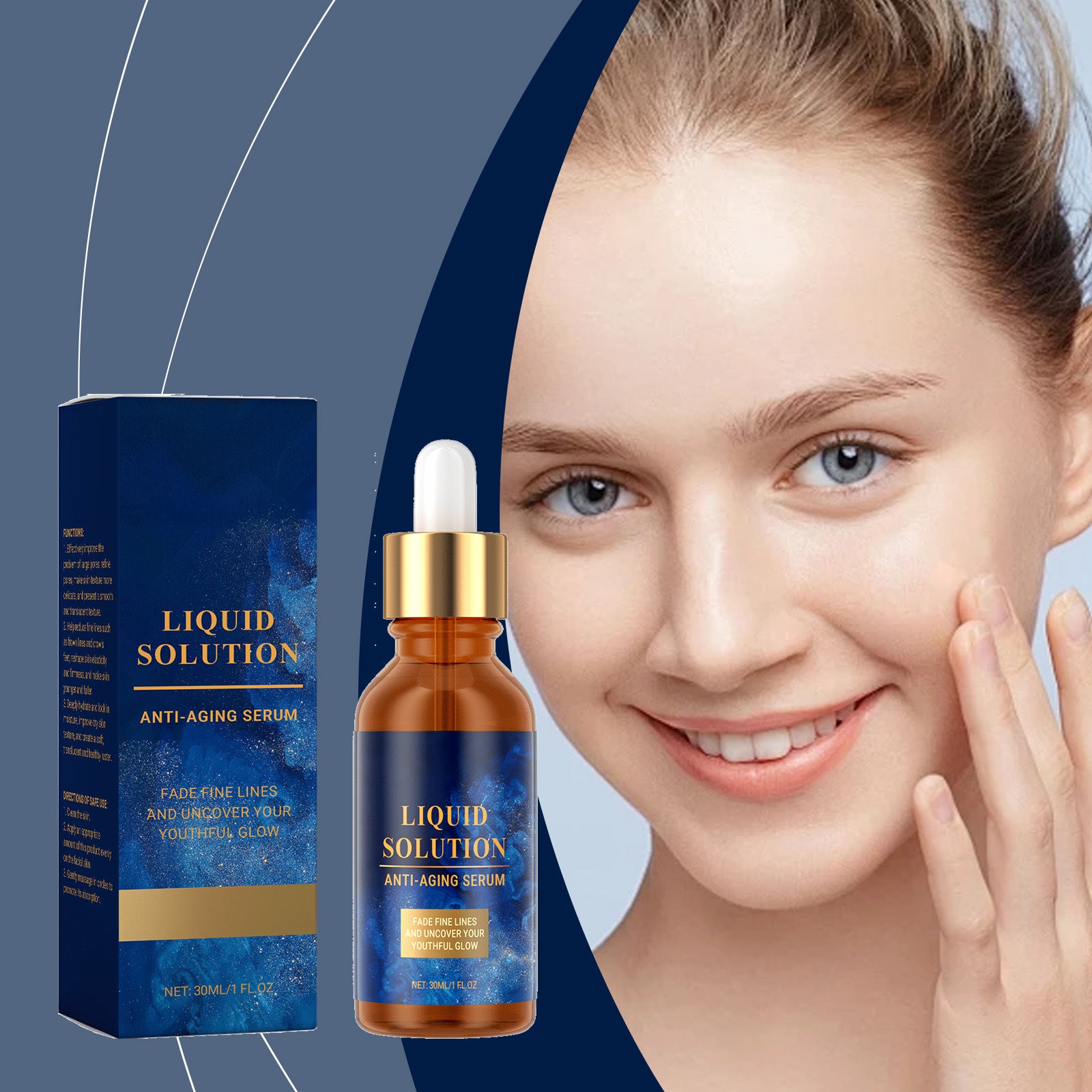 Anti Aging Serum Reduce Wrinkles Fade Fine Lines Whitening Firming Lighten Spots Repairing Nourishing Hydrating Facial Essence