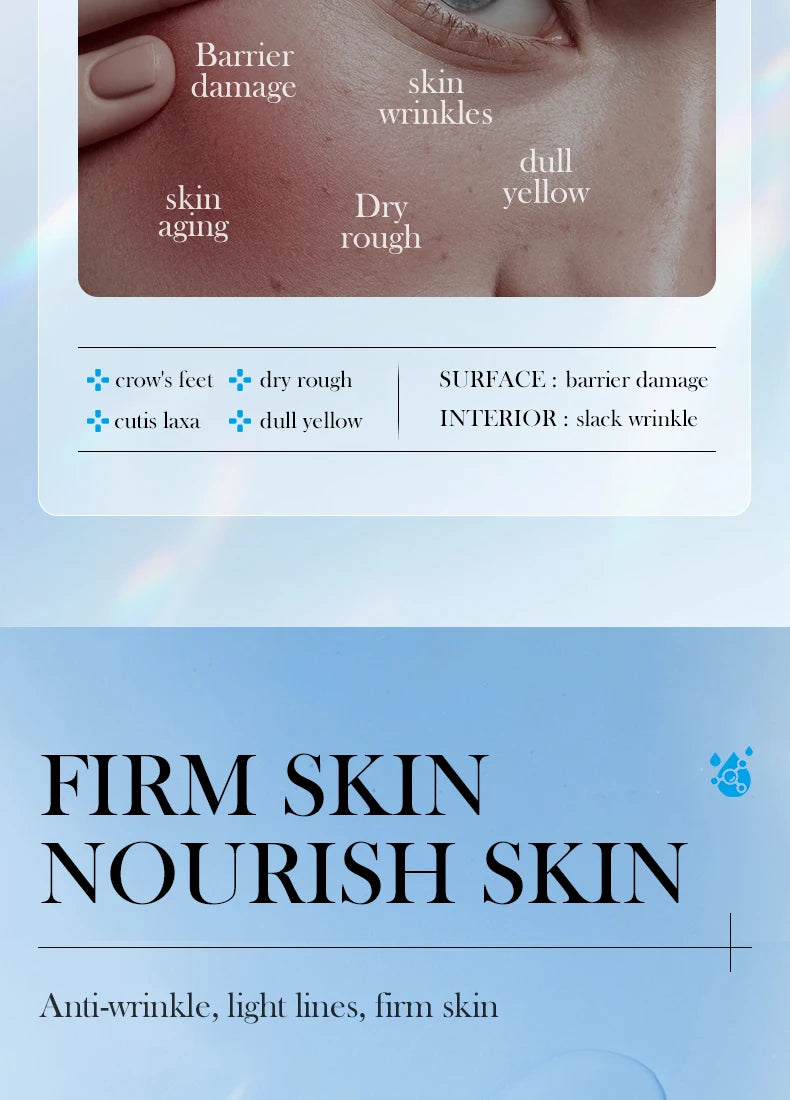 SADOER8D Hyaluronic Acid Anti-Aging Repair Facial Essence Fade Fine Lines Lifting Firming Whitening Serum Face Beauty Skincare
