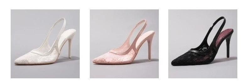 Luxury White Lace Super High Heels Shoes for Women Autumn Elegant Pointed Banquet Wedding Party Pumps Brand Ladies Stilettos