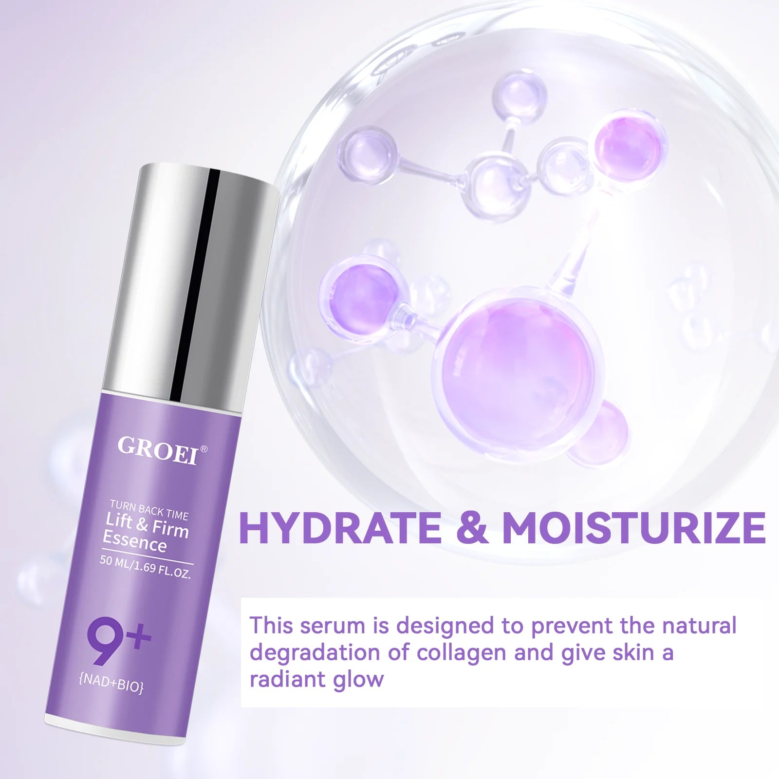 50ML Anti-Aging Serum Lift & Firm Pore Shrinking Moisturizing Face Serum Antioxidant Accelerates Skin Repair Increase Elasticity