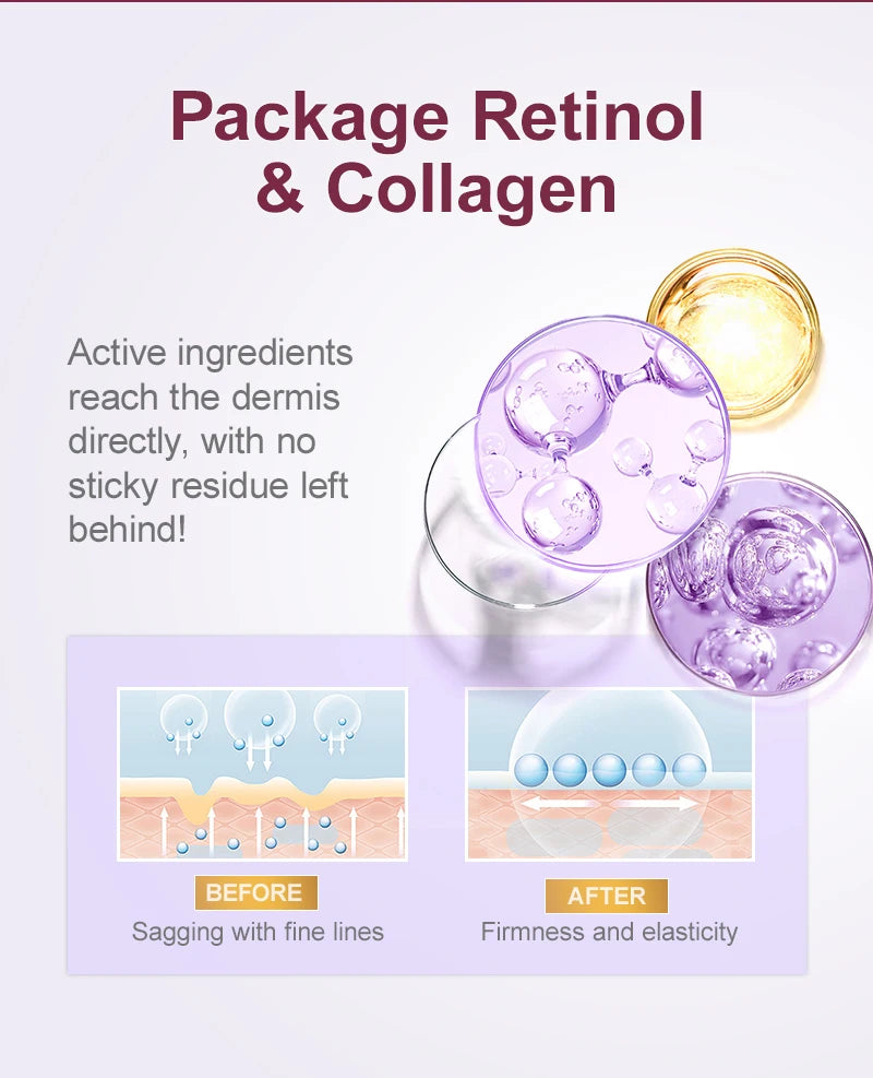 JoyPrettyin Retinol Anti-Wrinkle Face Serum Anti-Aging Hyaluronic Acid Facial Essence Lifting Firming Skin Care Products