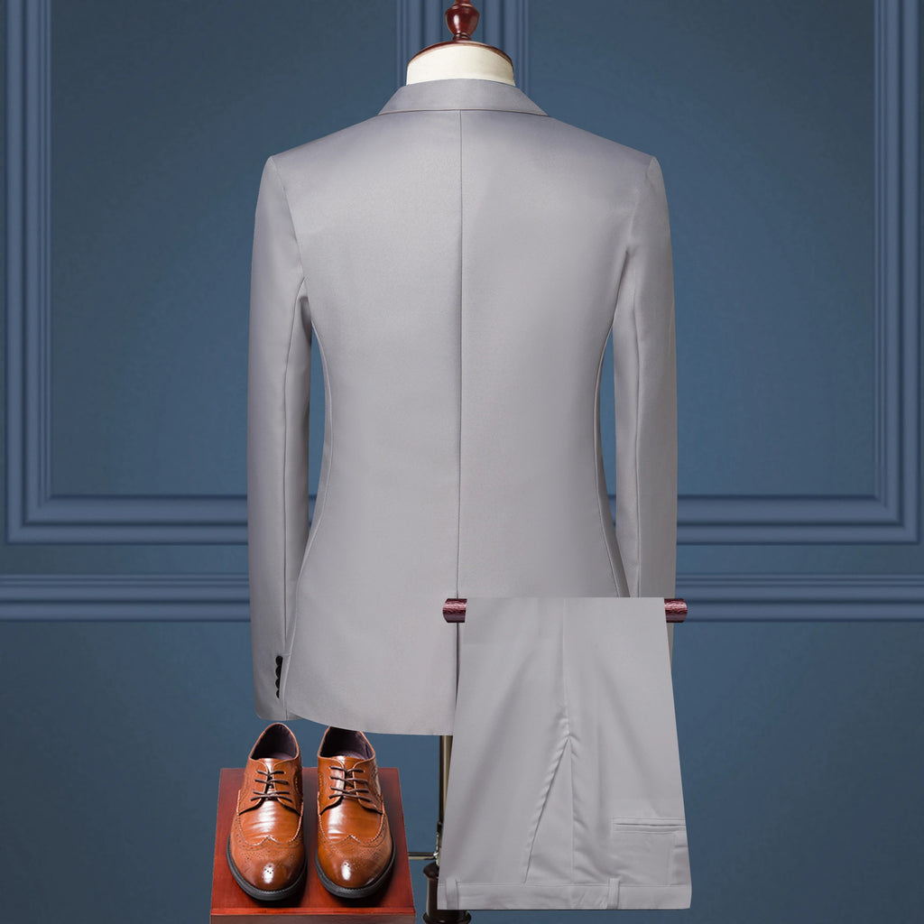 Luxury Men's Clothing New Men's Suit European and American Fashion Suit Men's Suit Business Casual Suit Two-piece Set Men's Suit