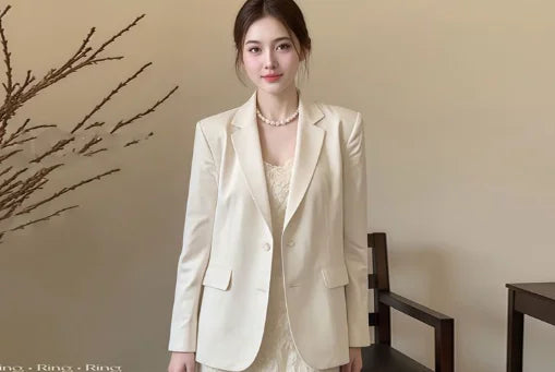 Women's Clothing A Fashionable Bestseller in The Spring of 2026 High-end and Stylish Commuter Suit Jacket with Lace Halter Dress