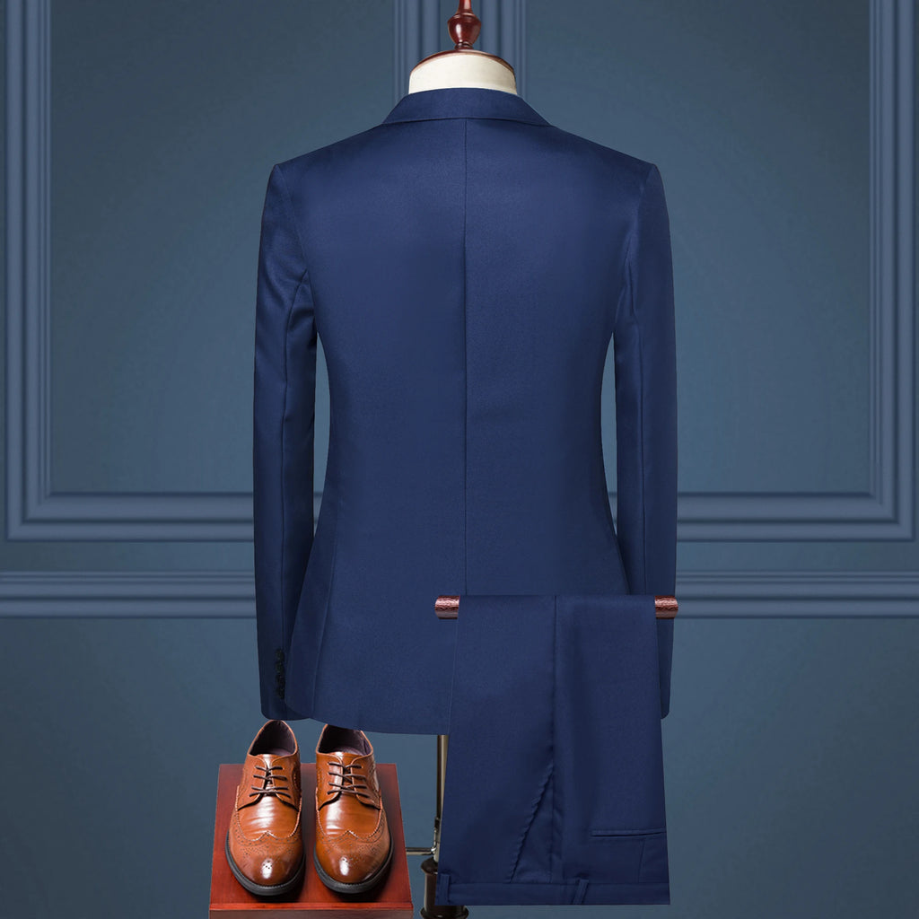Luxury Men's Clothing New Men's Suit European and American Fashion Suit Men's Suit Business Casual Suit Two-piece Set Men's Suit