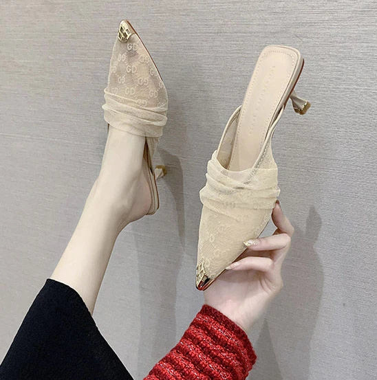 Luxury Sandals Clear Heels Shoes for Women 2025 Black Summer New 2025 Designer Stiletto Fashion Transparent Slippers Party Trend