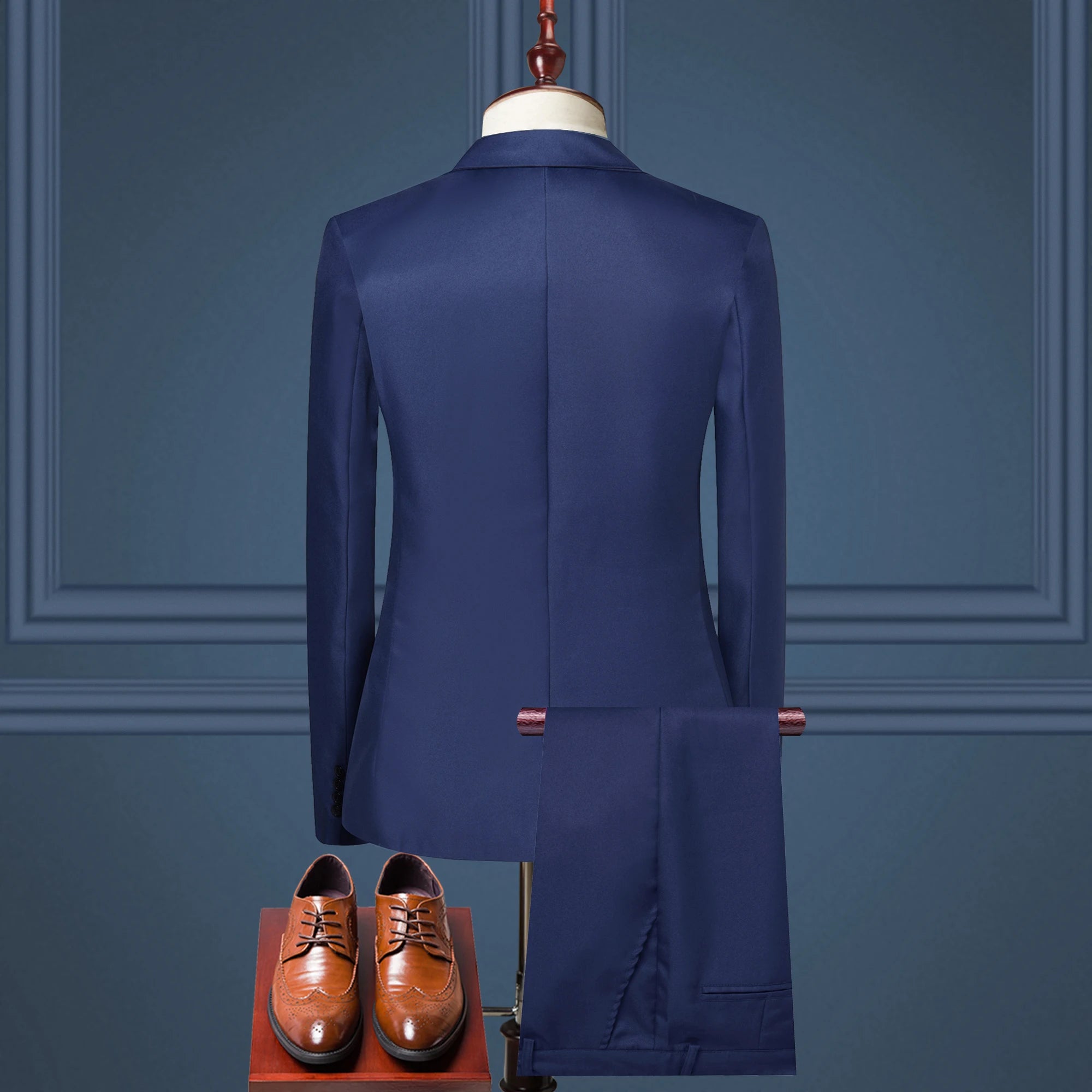 Luxury Men's Clothing New Men's Suit European and American Fashion Suit Men's Suit Business Casual Suit Two-piece Set Men's Suit