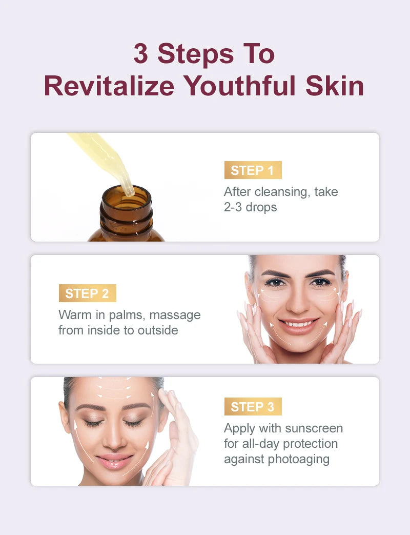 JoyPrettyin Retinol Anti-Wrinkle Face Serum Anti-Aging Hyaluronic Acid Facial Essence Lifting Firming Skin Care Products