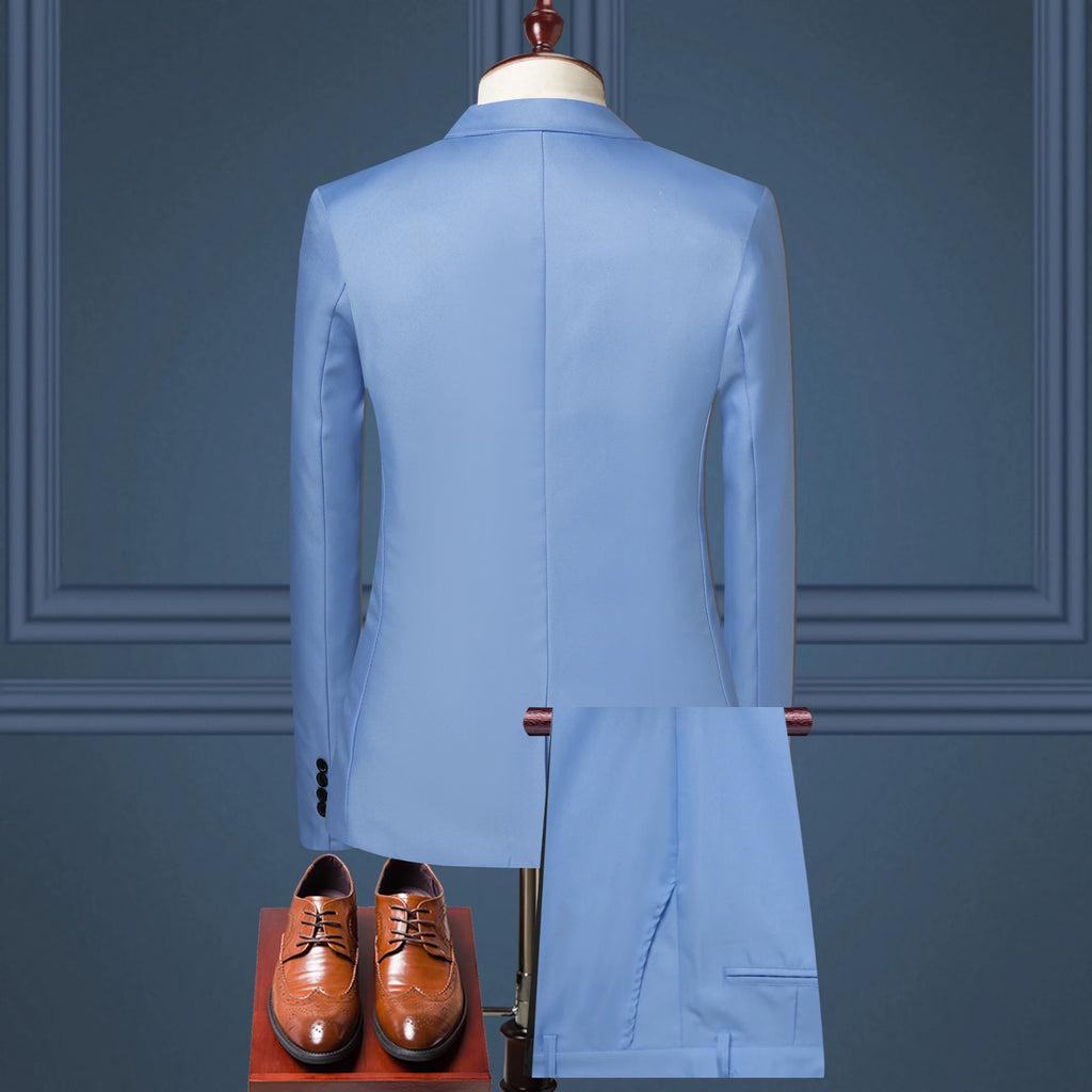 Luxury Men's Clothing New Men's Suit European and American Fashion Suit Men's Suit Business Casual Suit Two-piece Set Men's Suit