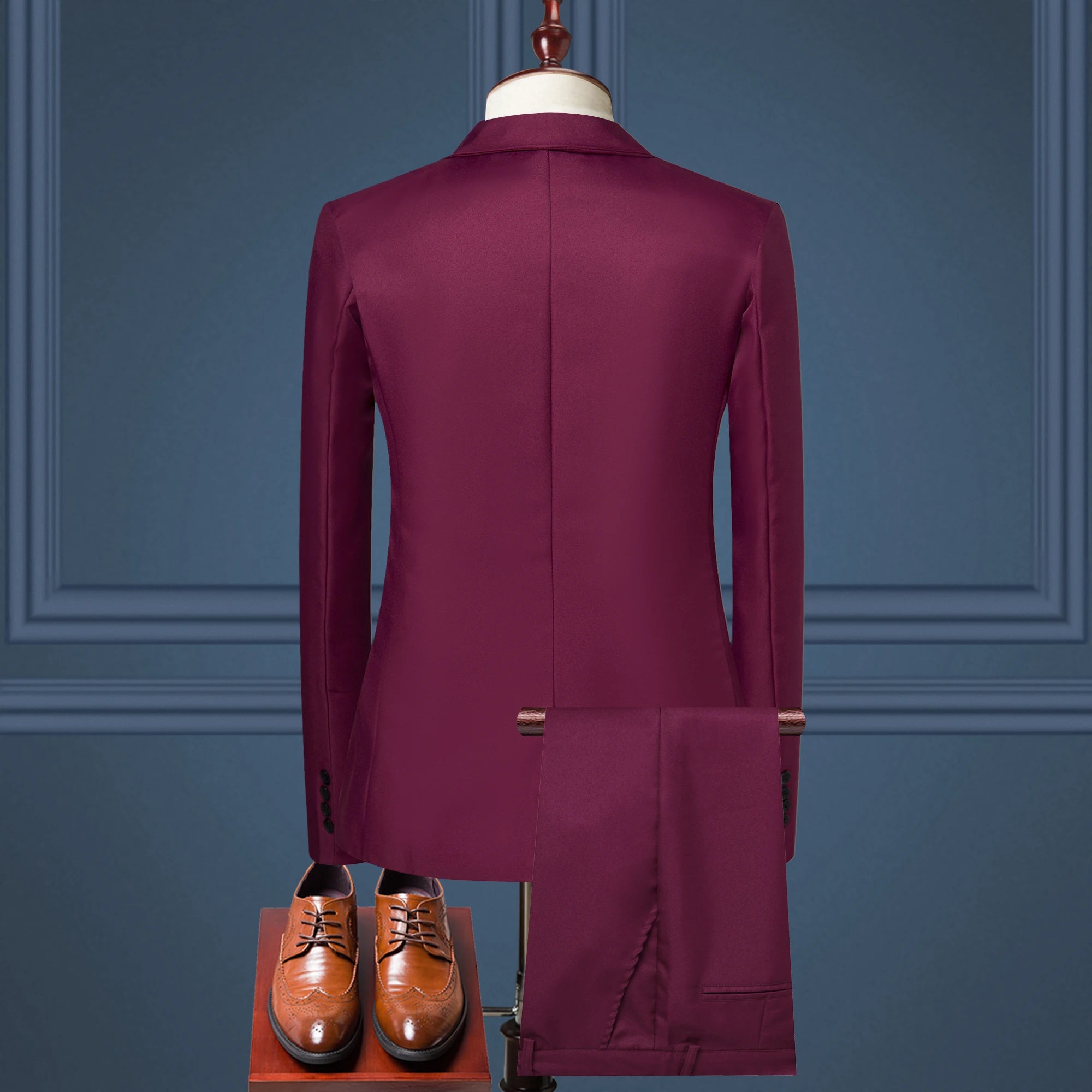 Luxury Men's Clothing New Men's Suit European and American Fashion Suit Men's Suit Business Casual Suit Two-piece Set Men's Suit