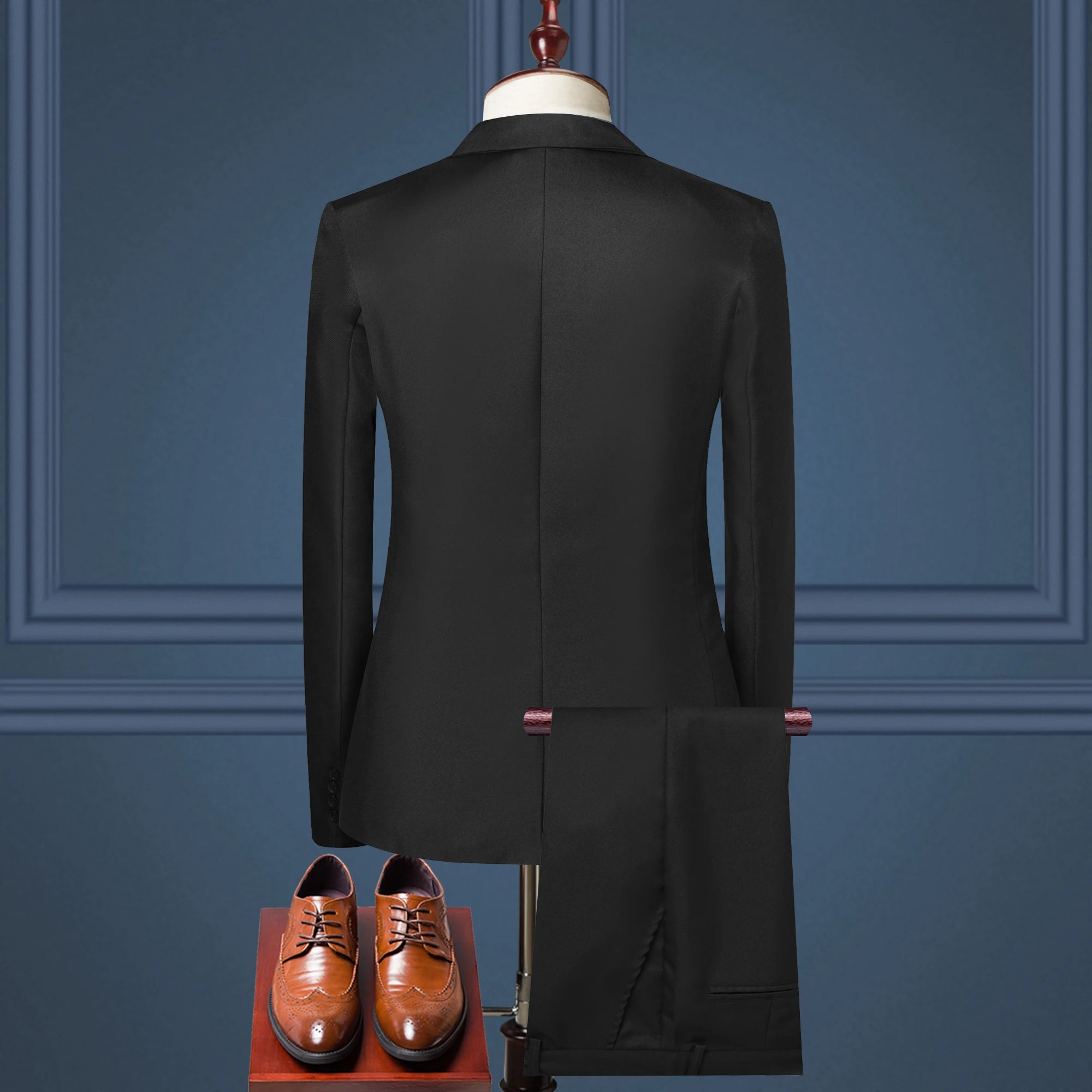 Luxury Men's Clothing New Men's Suit European and American Fashion Suit Men's Suit Business Casual Suit Two-piece Set Men's Suit