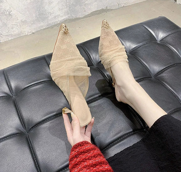 Luxury Sandals Clear Heels Shoes for Women 2025 Black Summer New 2025 Designer Stiletto Fashion Transparent Slippers Party Trend