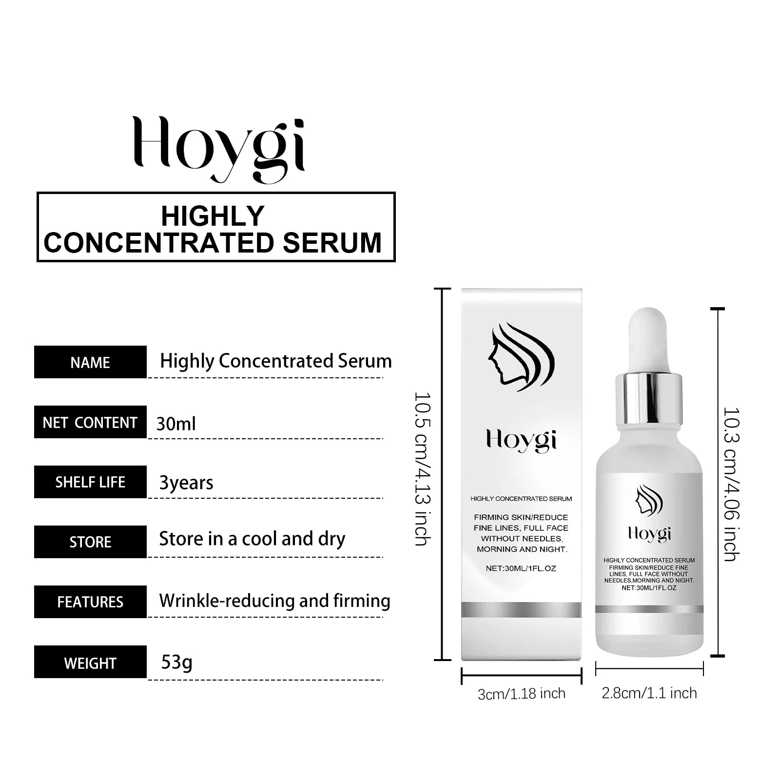 Anti Aging Face Serum Firming Brightening for All Skin Types Smoothing Wrinkle Tightening Nourishing Facial Skin Care Serum
